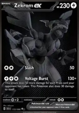zekrom ex fulgor negro